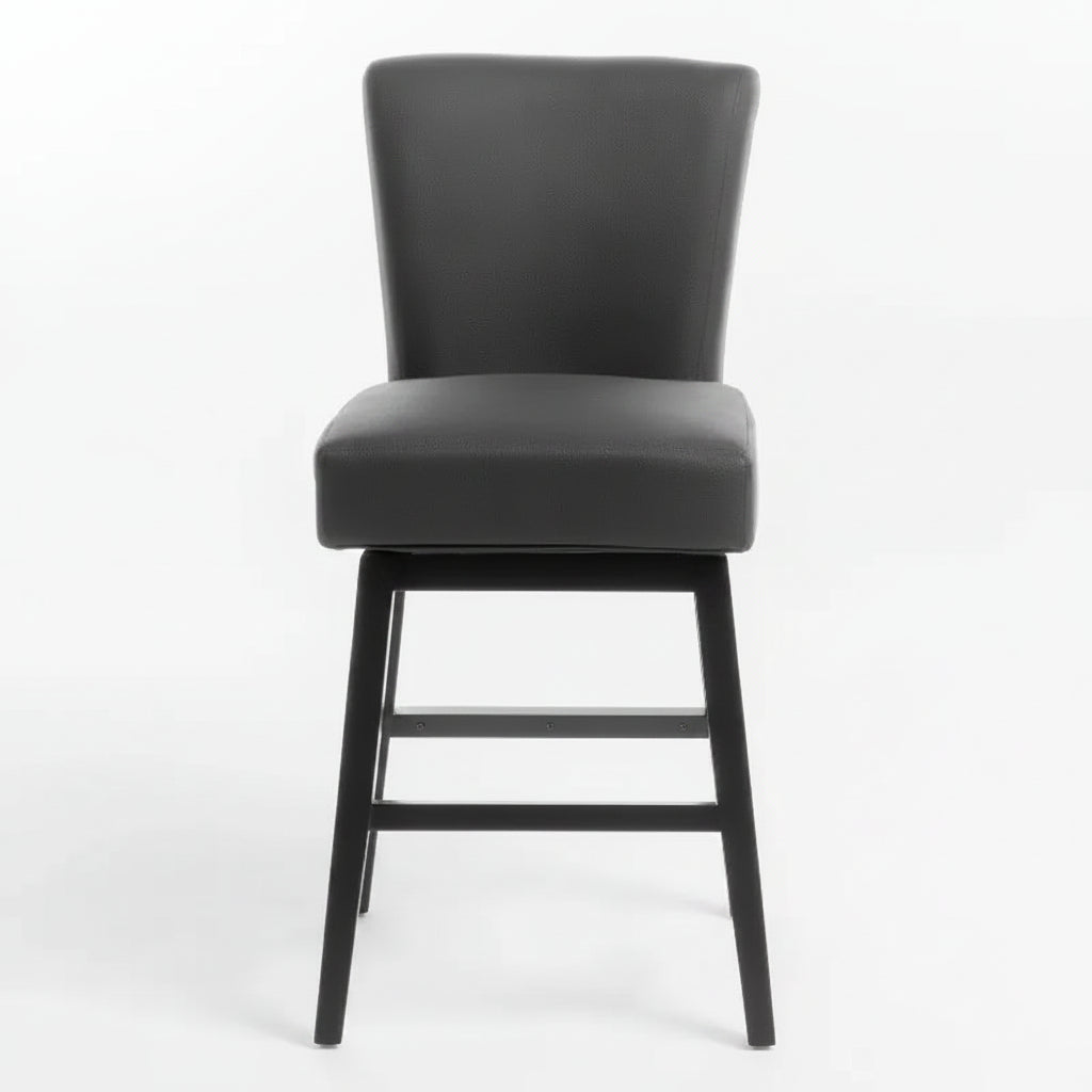 Tabouret de comptoir pivotant rembourré contemporain de 69,85 cm