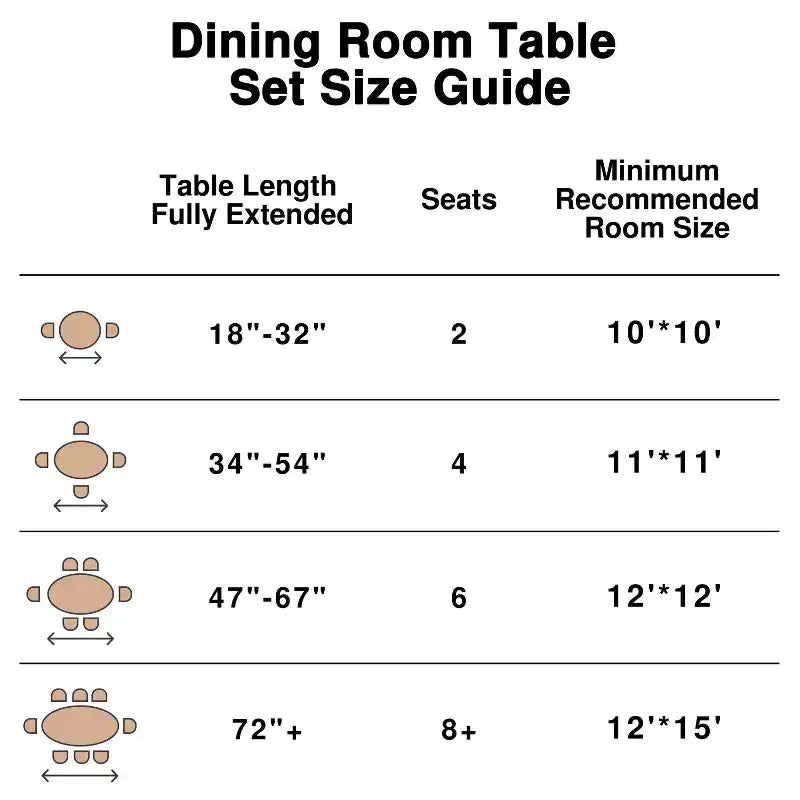 Table de salle à manger ronde en bois massif de 42 pouces avec finition noire et pieds arqués