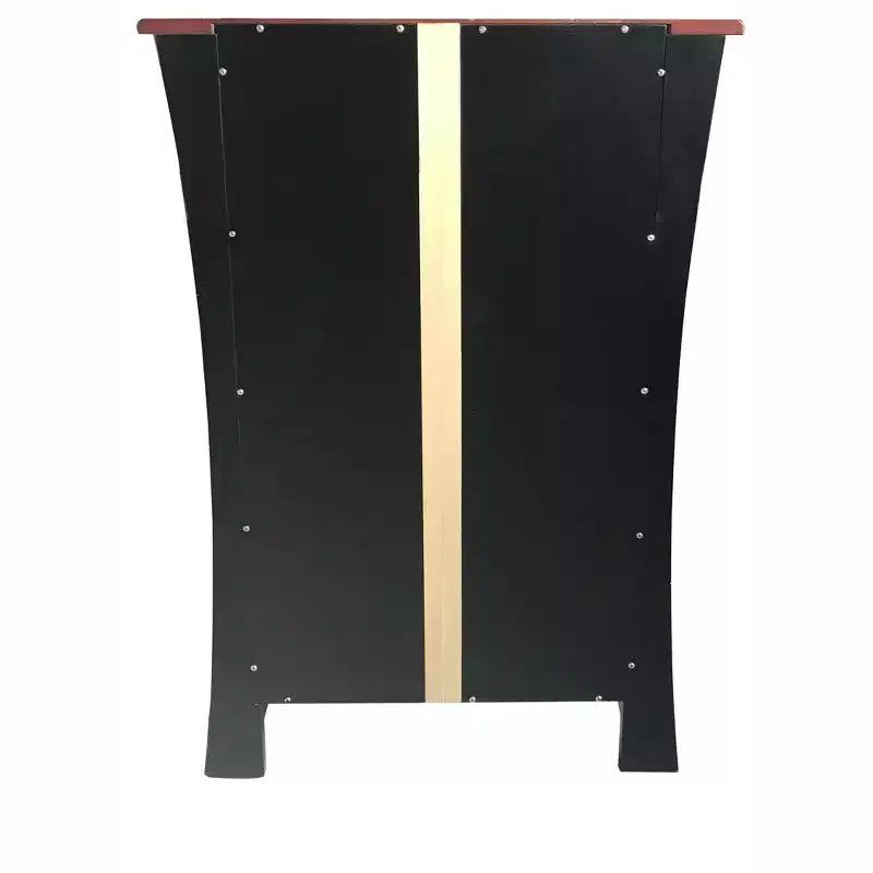 Meuble Bar Rangement Vin avec Porte-Verres et Tiroir - Noir ou Blanc