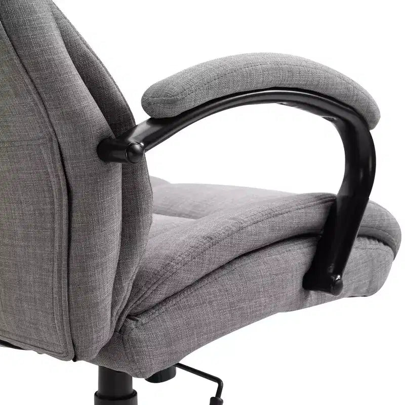 Fauteuil extra large et confortable avec hauteur réglable, accoudoir rembourré ergonomique, dossier croisé - Maison et bureau