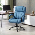 Fauteuil extra large et confortable avec hauteur réglable, accoudoir rembourré ergonomique, dossier croisé - Maison et bureau