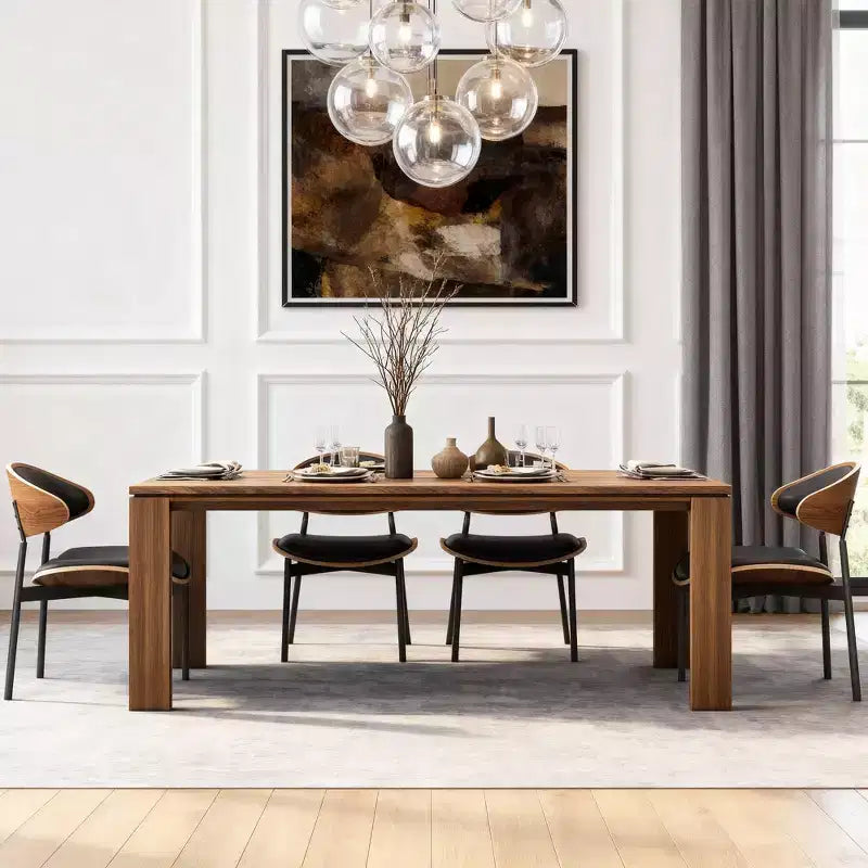 Table à manger en bois de 180 cm pour 6 à 8 personnes
