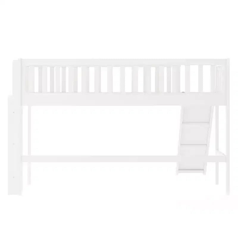 Lit mezzanine pour enfants double/complet avec toboggan, garde-corps de sécurité et échelle