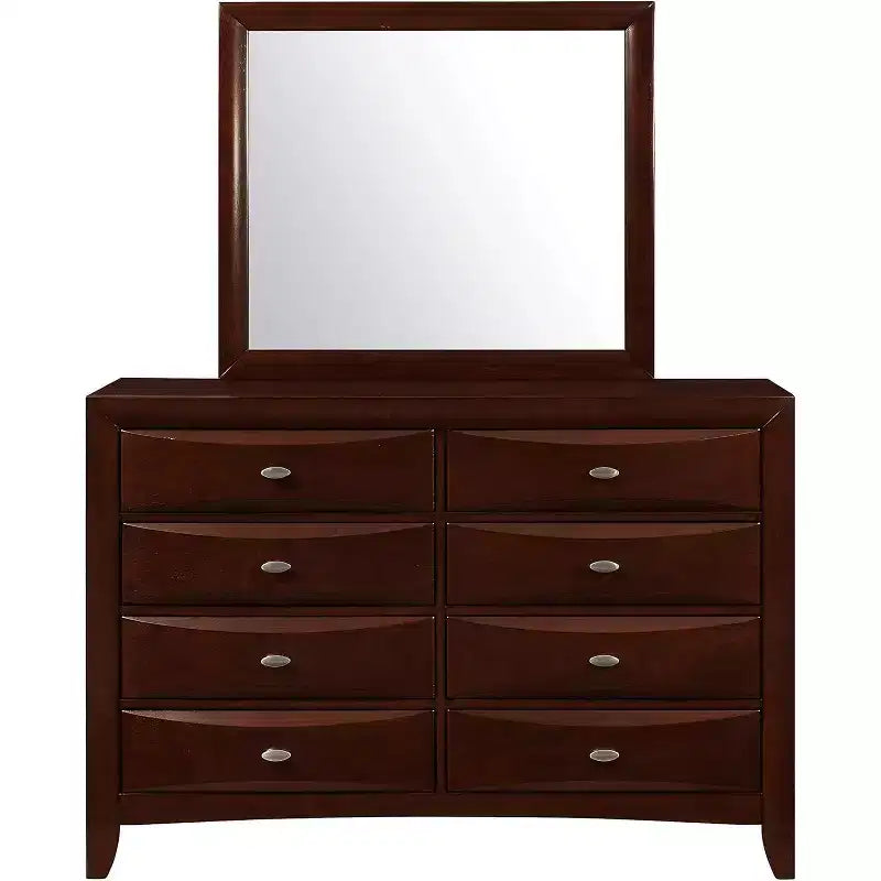 Miroir noir avec cadre en bois élégant, grand miroir moderne pour chambre ou décoration murale