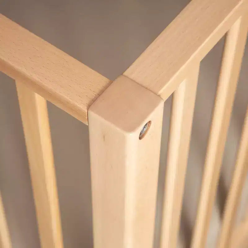 Lit bébé convertible 3-en-1, Fabriqué en Italie, Hêtre massif - Certifié GREENGUARD Gold