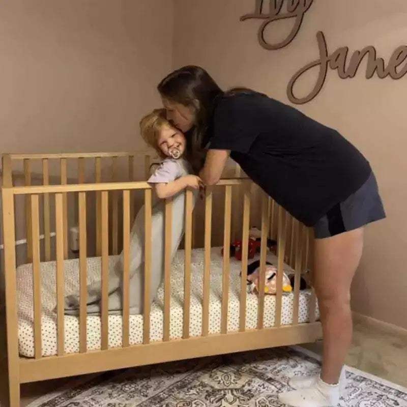 Lit bébé convertible 3-en-1, Fabriqué en Italie, Hêtre massif - Certifié GREENGUARD Gold