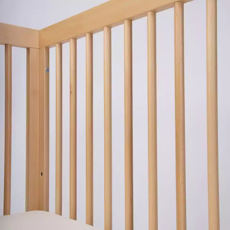 Lit de bébé convertible 3-en-1, en hêtre massif européen, fabriqué en Italie - GREENGUARD Gold