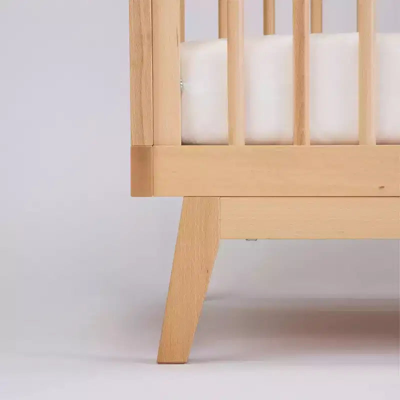 Lit de bébé convertible 3-en-1, en hêtre massif européen, fabriqué en Italie - GREENGUARD Gold