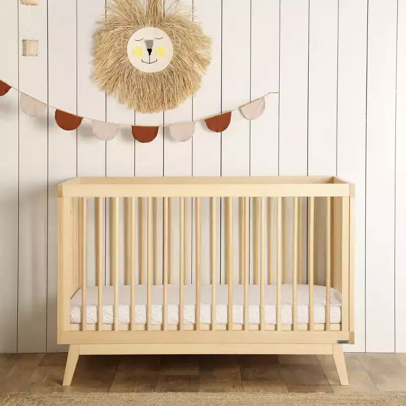 Lit de bébé convertible 3-en-1, en hêtre massif européen, fabriqué en Italie - GREENGUARD Gold