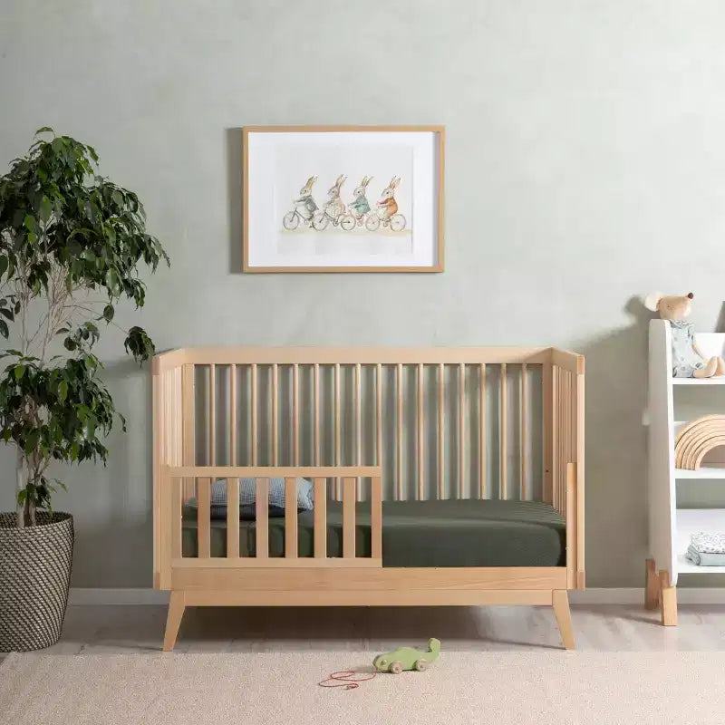 Lit de bébé convertible 3-en-1, en hêtre massif européen, fabriqué en Italie - GREENGUARD Gold