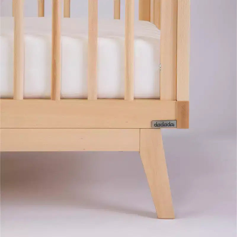 Lit de bébé convertible 3-en-1, en hêtre massif européen, fabriqué en Italie - GREENGUARD Gold