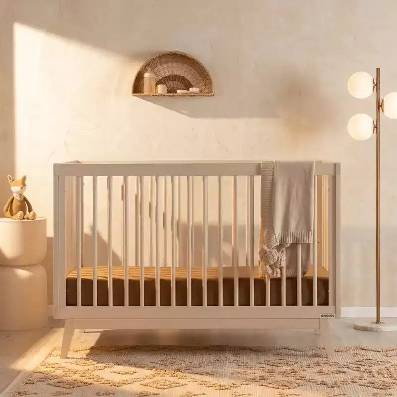 Lit de bébé convertible 3-en-1, en hêtre massif européen, fabriqué en Italie - GREENGUARD Gold