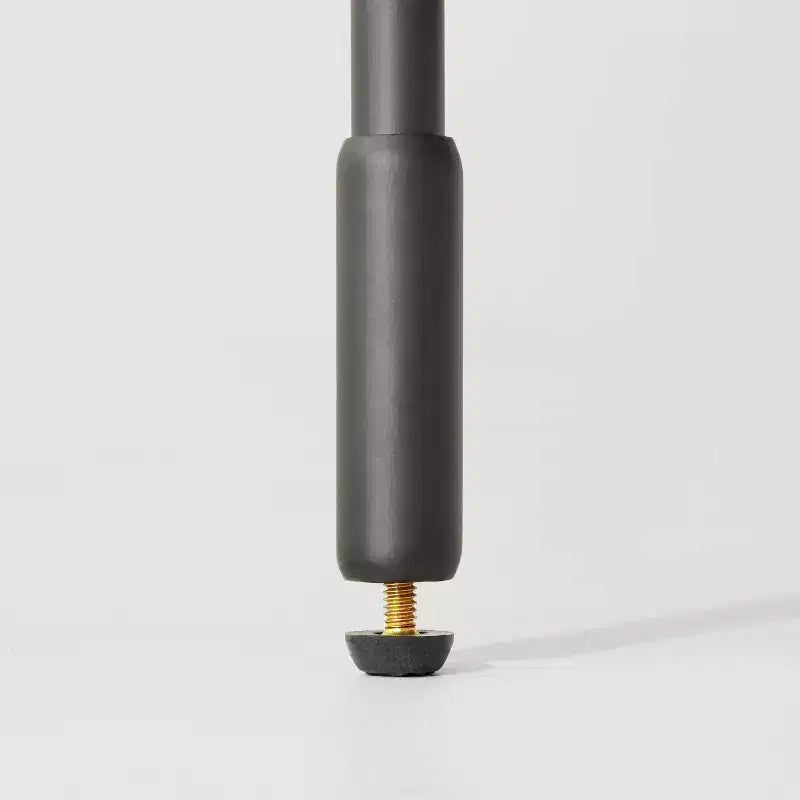 Table d'appoint ronde décorative en bois et métal – Noir
