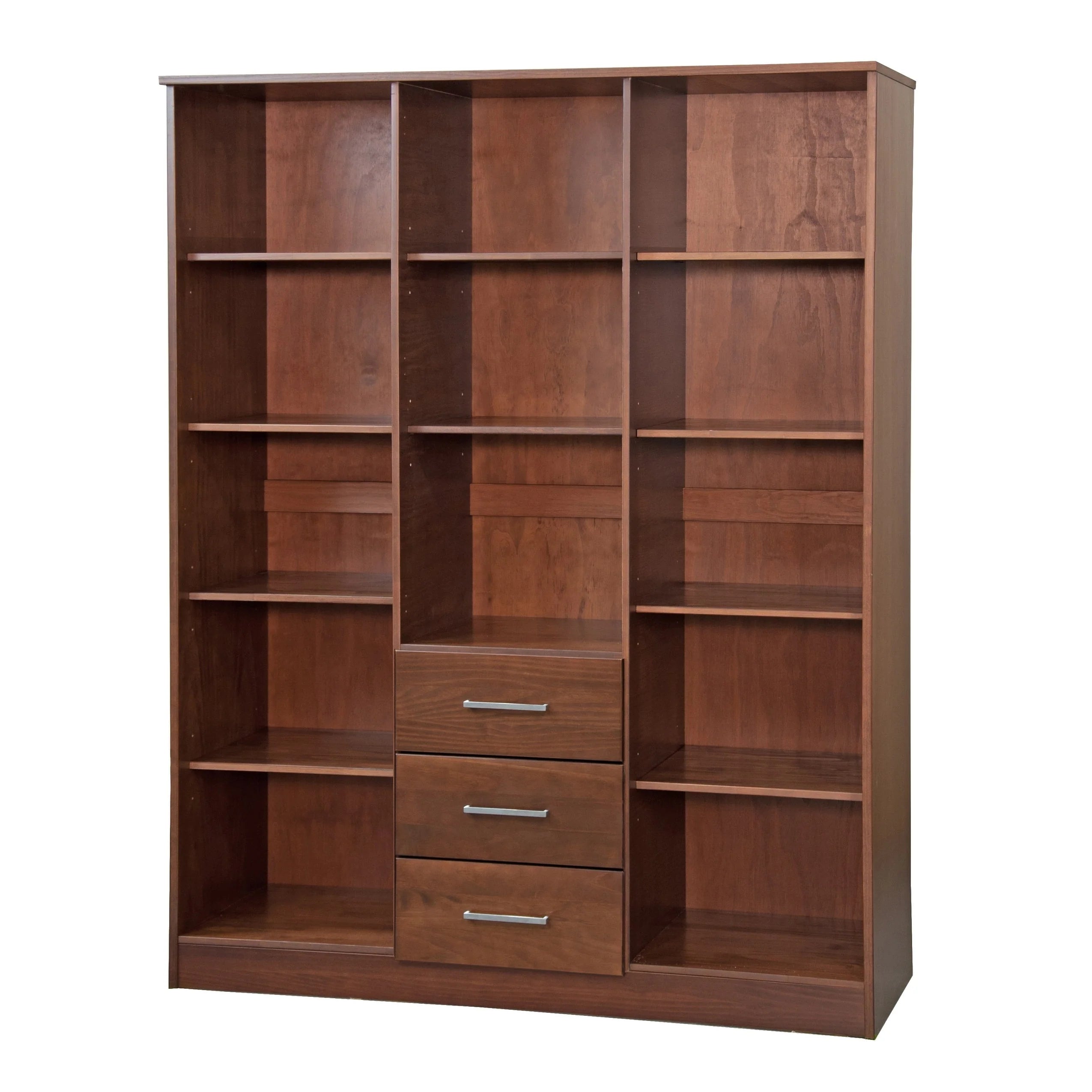 Palace Imports Armoire Cosmo 3 portes 100 % bois massif avec portes en bois massif ou portes miroir