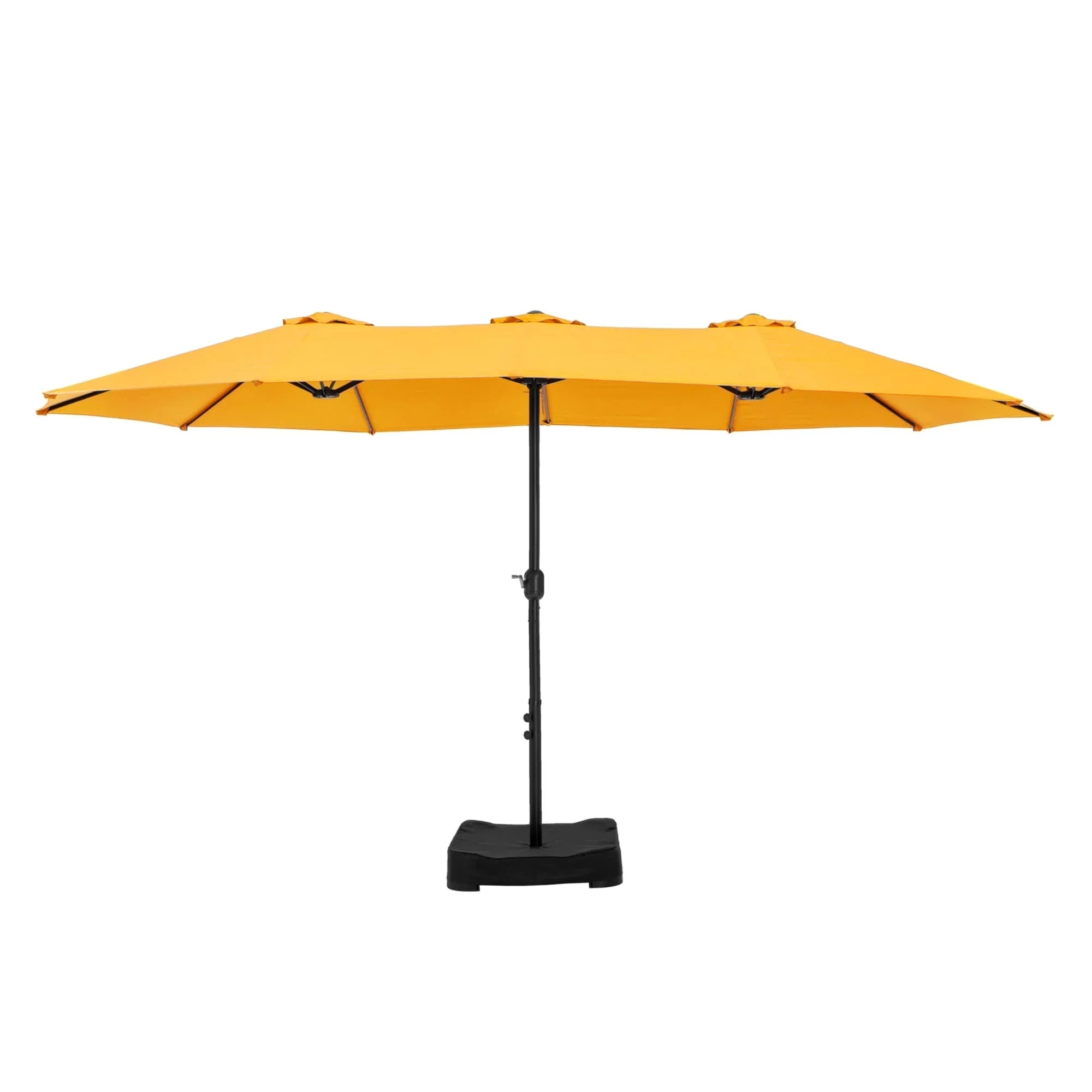 MAISON ARTS Grand Parasol Double Face de 4,5 m avec Base Incluse pour Patio