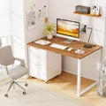 Plateau universel pour cadre de bureau standard et assis-debout - Noyer