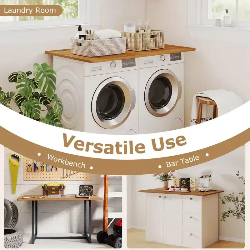 Plateau universel pour cadre de bureau standard et assis-debout - Noyer
