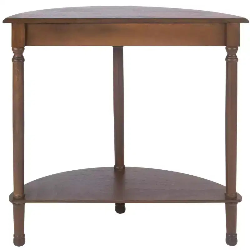 Console demi-lune - Style traditionnel, finition grège