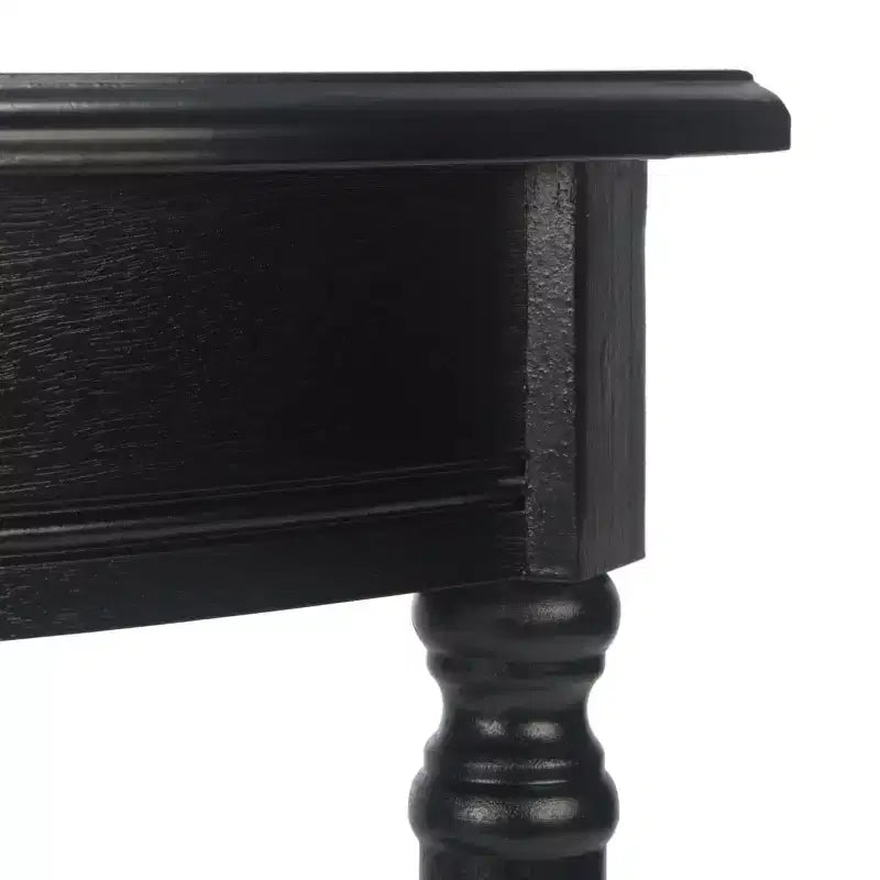 Console demi-lune - Style traditionnel, finition grège