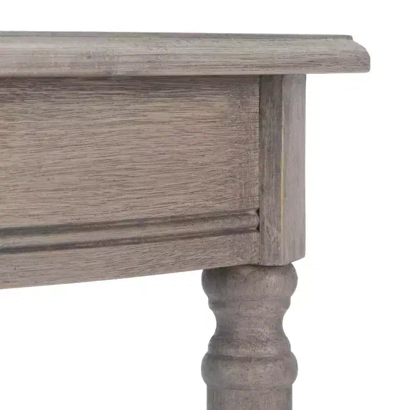 Console demi-lune - Style traditionnel, finition grège