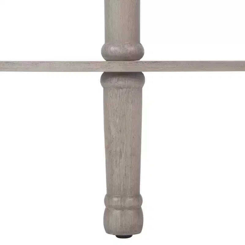 Console demi-lune - Style traditionnel, finition grège
