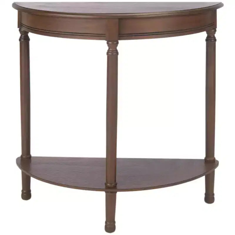 Console demi-lune - Style traditionnel, finition grège