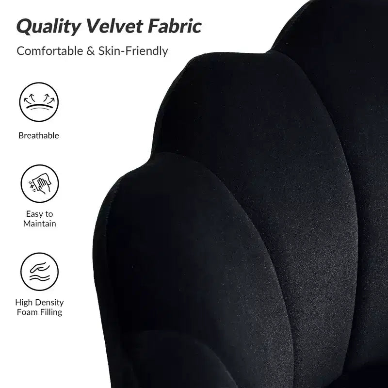 Fauteuil d'appoint de salon en forme de tonneau avec pieds en métal doré
