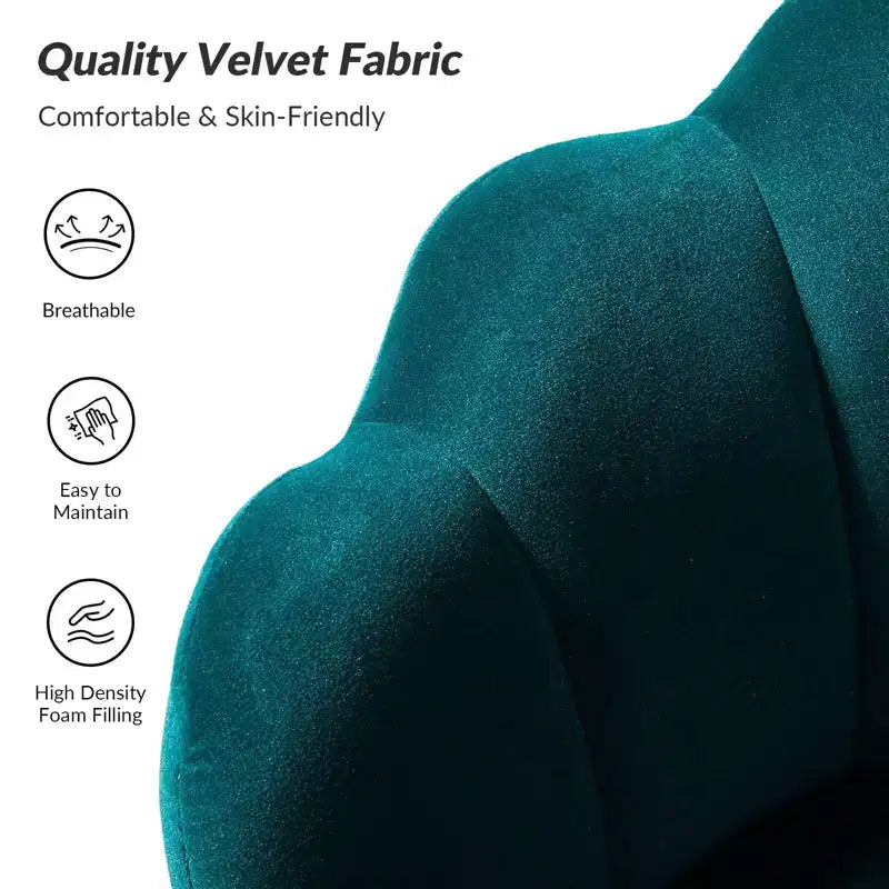 Fauteuil d'appoint de salon en forme de tonneau avec pieds en métal doré