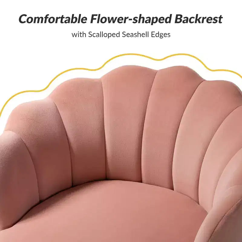 Fauteuil d'appoint de salon en forme de tonneau avec pieds en métal doré
