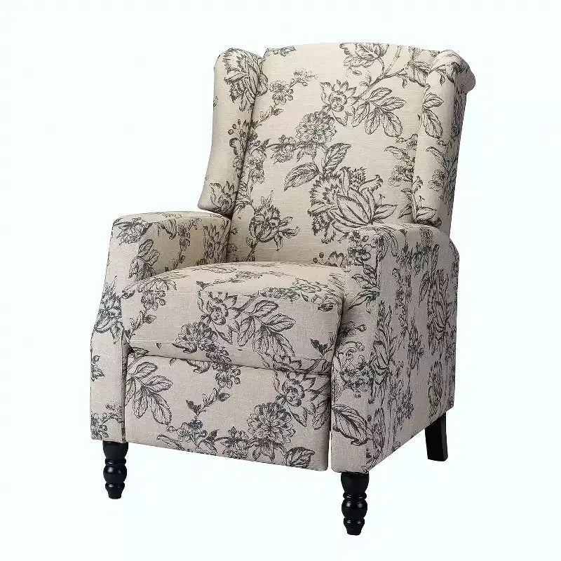 Fauteuil inclinable manuel moderne en polyester pour salon