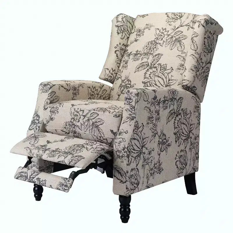 Fauteuil inclinable manuel moderne en polyester pour salon