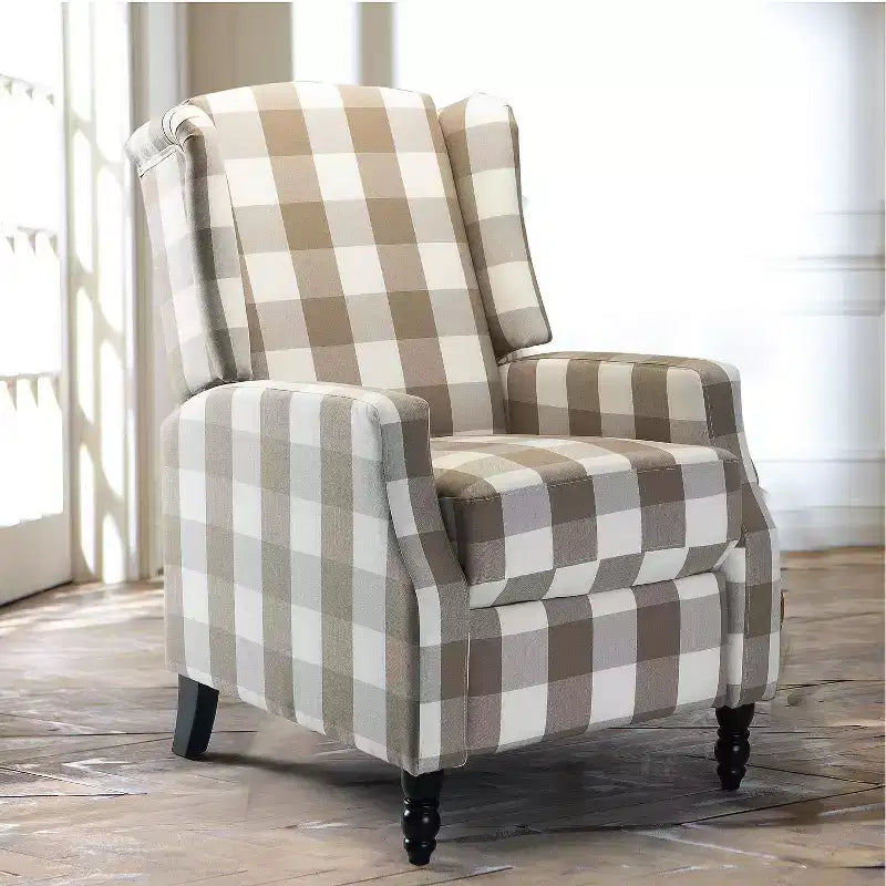 Fauteuil inclinable manuel moderne en polyester pour salon