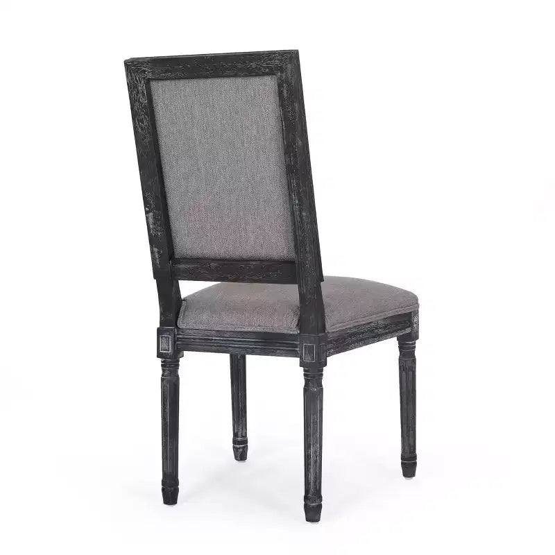 Lot de 2 chaises de salle à manger en bois rembourrées, style campagne française