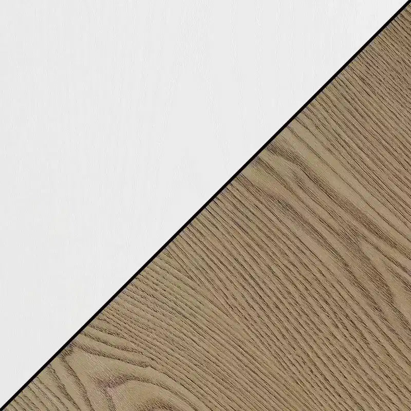 Table d'appoint carrée avec tiroir et étagère ouverte - Bois dur noir